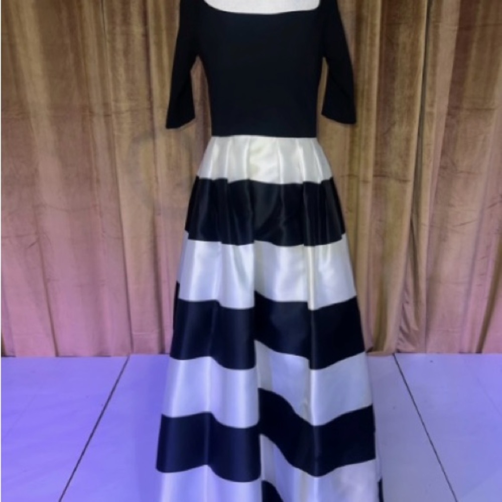 Betsy & Adam Black and White Gown